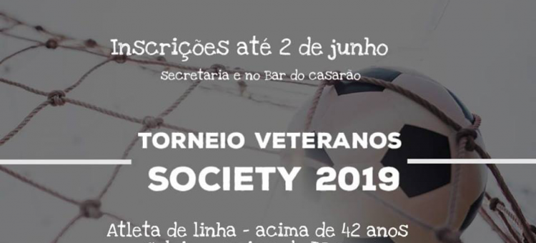 Torneio Veteranos Society 2019 noticias